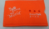 特价清仓 限量版 BREAD TALK 面包新语 橘红色无纺布 交通卡卡套