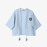 2016夏季款 定制日系元素刺绣和服棉麻防晒开衫女装空调衫