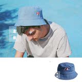 【小泳圈】春夏新款TYAKASHA塔卡沙牛仔刺绣游泳圈渔夫帽盆帽
