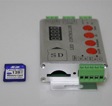 正品led灯带DMX512控制器 sd卡 护栏管 全彩低压控制器编程带遥控