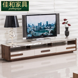 客厅简约现代电视柜 烤漆工艺钢化玻璃电视机柜 落地式长形柜