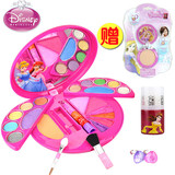 正品迪士尼公主女童化妆盒儿童过家家玩具礼品小孩化妆品表演彩妆