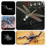 3d金属立体拼图拼装模型动物模型昆虫玩具蝎子中学生初中创意礼物