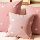 韩式布艺抱枕套靠垫粉色可爱方枕蓝色靠背包45x45/55x55*65x65尚