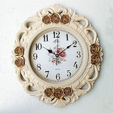 20英寸静音挂钟简欧时尚创意石英钟现代简约欧式客厅时钟复古钟表