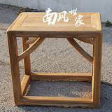 老榆木凳子方凳免漆打蜡 简约现代中式禅意实木家具
