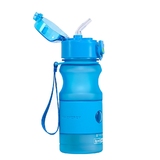 韩国防漏带吸管杯运动水杯 儿童水壶便携成人创意户外塑料水杯子