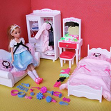 乐吉儿芭比娃娃甜甜屋梦幻房间衣橱家具女孩礼物套装礼盒儿童玩具