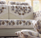 中式沙发坐垫子灰色四季沙发垫加厚防滑冬季沙发巾办公室沙发套罩
