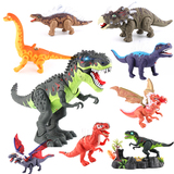 侏罗纪世纪恐龙世界暴龙 儿童益智玩具批发 电动走路发光霸王龙