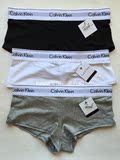 美国正品代购 Calvin Klein/CK内裤女士宽边平角裤棉+莫代尔F3788