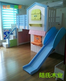 DIY箱体儿童彩色高低床双层梯柜床实木子母床上下铺 书桌抽屉滑梯