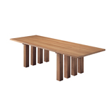 预售北欧简约现代实木原木宜家大小户型创意个性餐桌会议桌长方桌