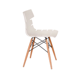 特价北欧宜家白色现代LOFT简约舒适小户型实木靠背椅餐椅休闲椅子