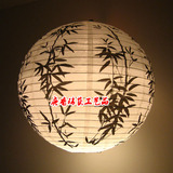 春节灯笼圆形纸灯 吊灯罩灯笼 餐厅酒店家居装饰 竹子白色 现货
