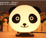 包邮可爱儿童房卡通萌熊猫台灯创意时尚台灯儿童卧室床头灯小夜灯