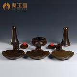 陶瓷供佛具套装 佛教用品用具供盘酥油灯座蜡烛台圣水杯花瓶香炉