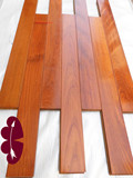 二手 全实木地板 进口品牌 缅甸柚木木地板1.8厚9.5成新