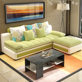 沙发布艺沙发小户型客厅三双人位现代简约皮布沙发组合可拆洗家具