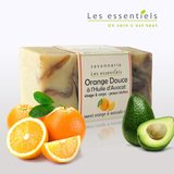 法国甜橙牛油果手工精油皂 卸妆洁面 补水美白抗皱 100%天然植物