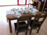 夏日大促全实木餐桌白橡木家具八人餐桌吃饭桌欧式田园家具不包邮