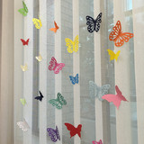 仿真蝴蝶墙贴冰箱贴婚房布置客厅卧室背景装饰生日贴纸立体纸蝴蝶