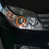 吉利金刚财富汽车前大灯总成改装透镜氙气灯天使眼LED日行灯改装