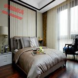 新中式实木床 1.8米双人床中式床古典床别墅样板房卧室家具定制