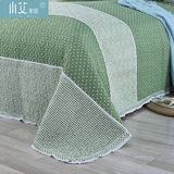 韩式纯棉绗缝夏凉被子床垫床单床罩印花床盖空调被水洗春秋三件套