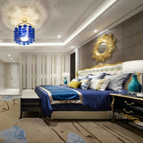 新中式实木床 简约1.8米双人床欧美式婚床酒店样板房卧室家具定制