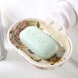 强力吸盘欧式双层浴室卫生间肥皂盒创意时尚沥水壁挂式香皂盒皂托