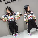 女童秋装2016新款韩版宝宝儿童春秋款蝙蝠袖翅膀个性上衣长袖卫衣
