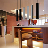 吧台吊灯酒店餐厅前台锌合金圆柱艺术工程创意个性吊灯设计师灯具