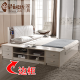 气动高箱床1.5米小户型储物床 卧室家具1.8米双人床 板式抽屉床类