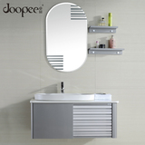 卓品浴室柜不锈钢卫浴柜组合卫生间置物架卫浴镜梳洗镜子洗衣柜盆