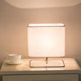 【灯的艺术与设计】简约时尚现代宜家客厅卧室书房布罩床头灯台灯