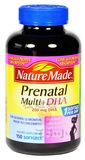 现货！原装 Nature Made Prenatal 孕妇全面维生素+DHA 150粒胶囊