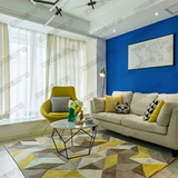 欧式简约菱形格子腈纶地毯 客厅茶几沙发地毯 卧室地垫 可定制