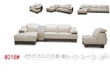 顾家正品沙发8016 现代客厅L型真皮沙发 净化器皮艺沙发