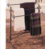 铁艺毛巾架 浴巾架 浴室用具 毛巾杆 双杠 置物架 落地式毛巾架