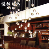 美式楼梯流星雨流星球吊灯创意个性水晶玻璃球客厅餐厅吊灯楼梯灯