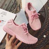 2016春季新款 韩国粉色椰子鞋女鞋时尚休闲运动鞋平底单鞋跑步鞋