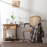 美式乡村风格餐椅 法式复古实木客厅家具 欧式简约时尚休闲椅定制