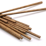 鸡翅木原木筷子手工打磨无图层无漆无蜡实木头筷子家用餐具十双