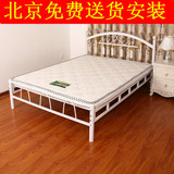 北京包邮欧式铁床 双人床 单人床1.2米1.5米1.8米铁床架席梦思床