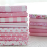 斜纹面料 纯棉幼儿园宝宝床单被套布料可定制清仓批发 粉色合辑