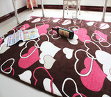 【天天特价】珊瑚绒花色地毯客厅卧室满铺床边茶几暖脚垫可定制