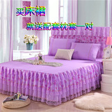 二宝家纺韩版公主蕾丝床裙 1.8m 欧式单件床罩1.5米床 床单特价