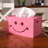 纸巾盒木塑收纳盒卷纸盒客厅雕花摆件创意餐桌家用可爱防水纸筒