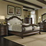 美式乡村实木布艺双人床小户型古典床欧式现代卧室婚床1.8米1.5